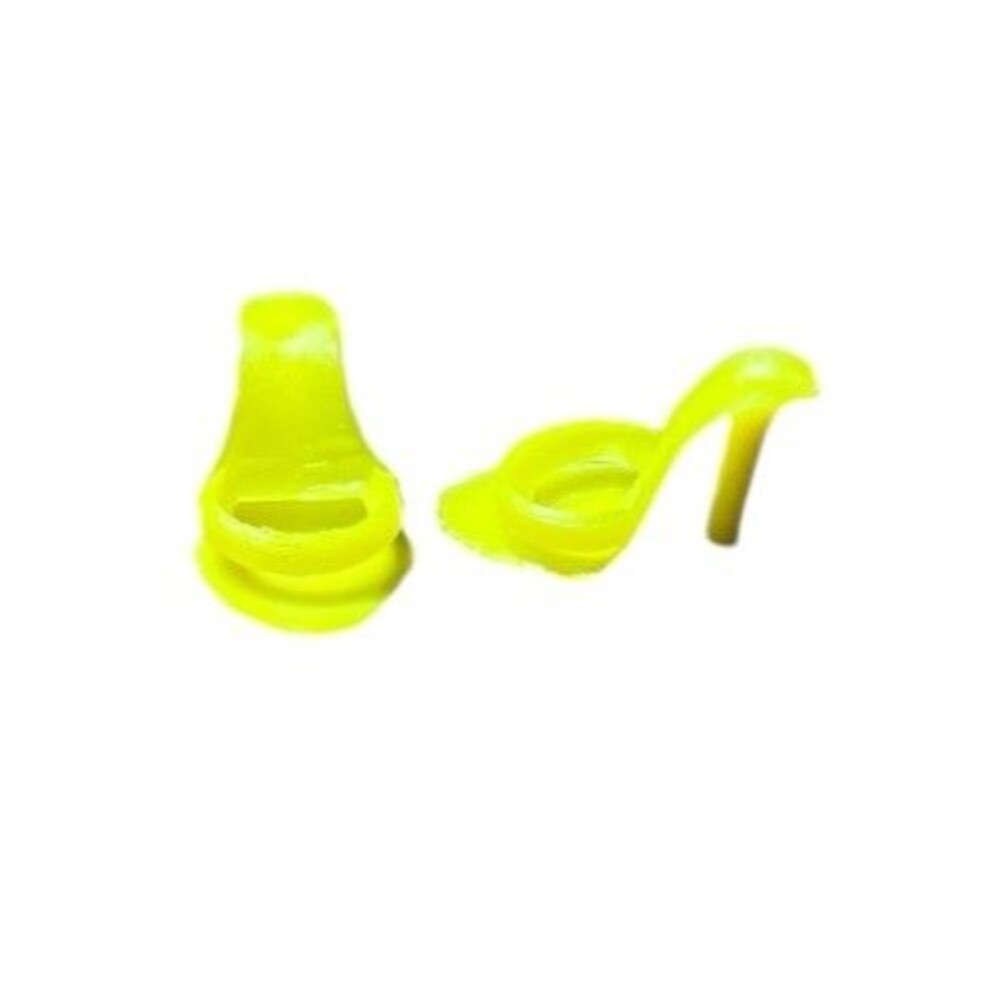 Vintage Barbie Yellow OT Open Toe Mules Pumps Heels Shoes